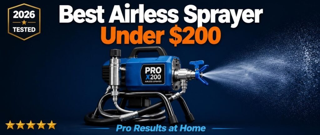 Best Airless Paint Sprayer Under 200 in 2026 Tested Beginner Friendly Picks
