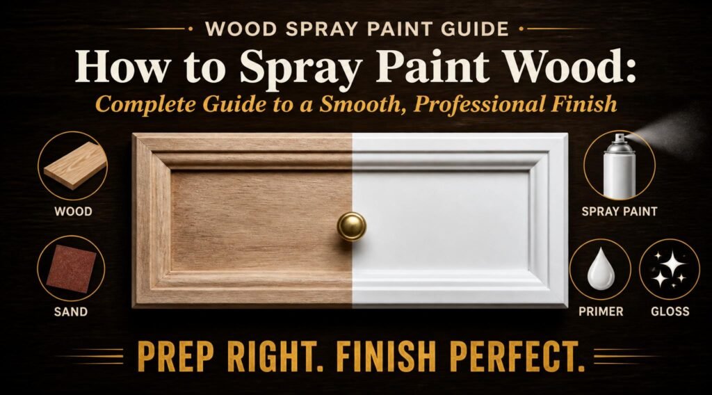 Spray paint wood like a pro. Step-by-step guide covering prep, primer, technique, and topcoat for furniture, cabinets & outdoor wood. No runs, no peeling.