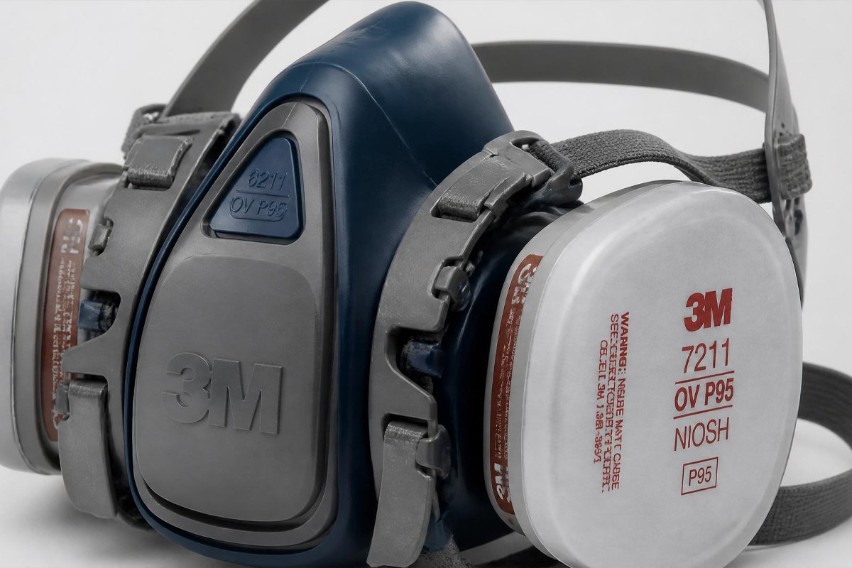 3M 6211 Half-Face Respirator (OV/P95)