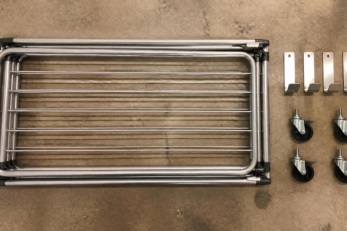 drying racks and accessories for spray painted cabinet doors