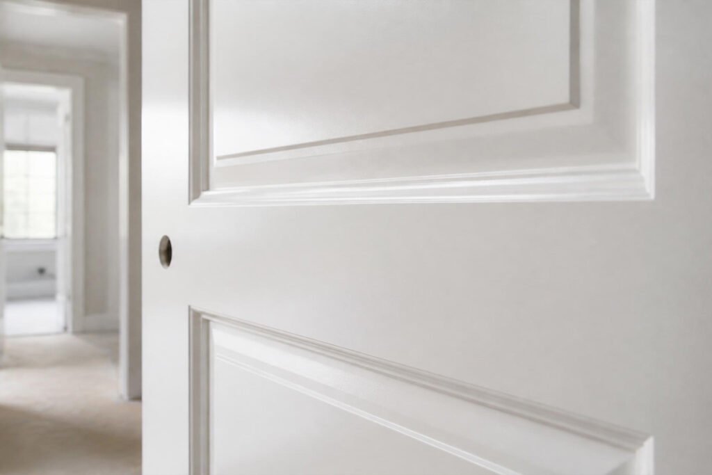 spray paint interior doors smooth factory finish