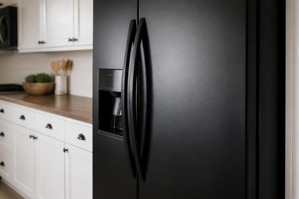 spray paint kitchen appliances refrigerator fresh finish