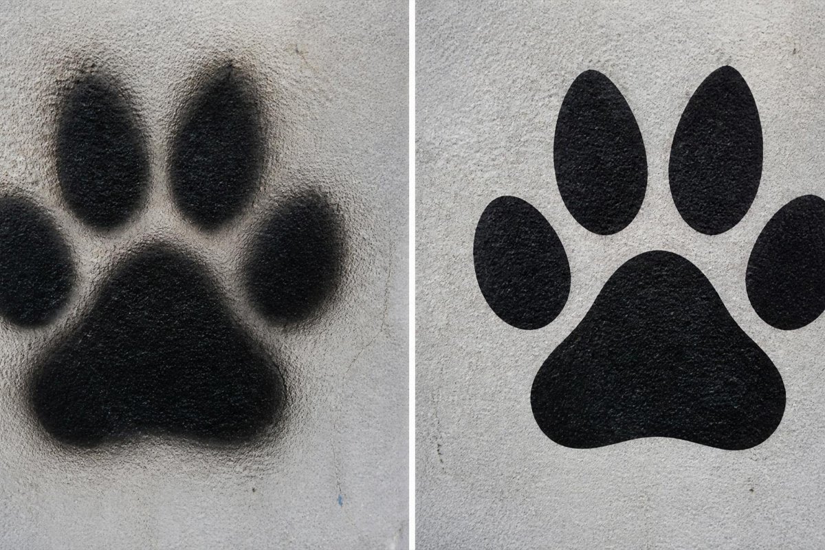 stencil spray paint before and after crisp edges