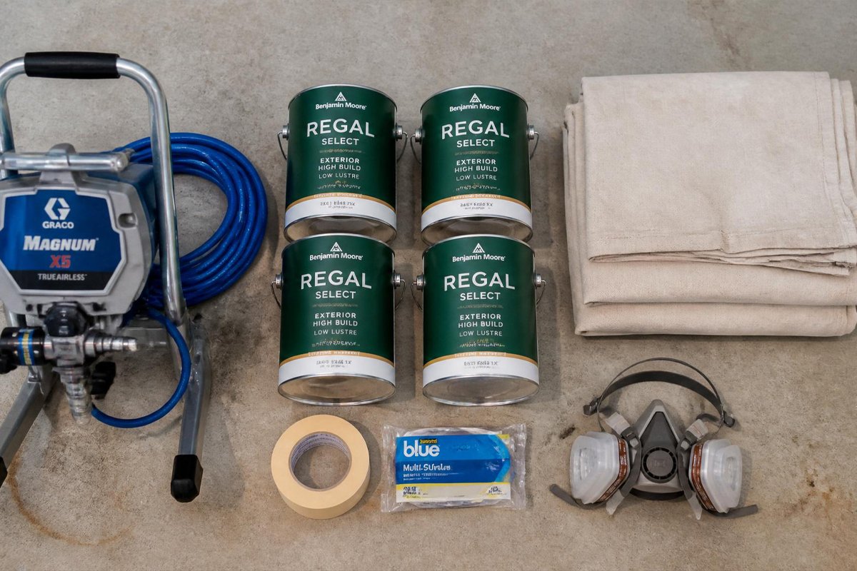 spray paint vinyl siding tools airless sprayer supplies