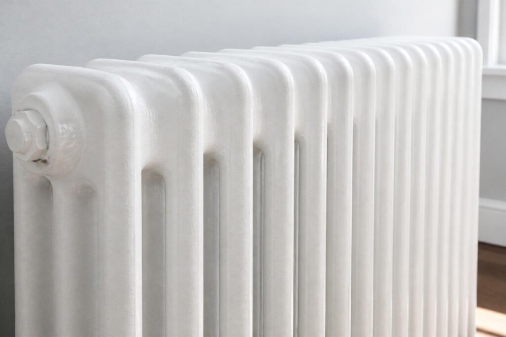 spray paint a radiator cast iron heat resistant finish